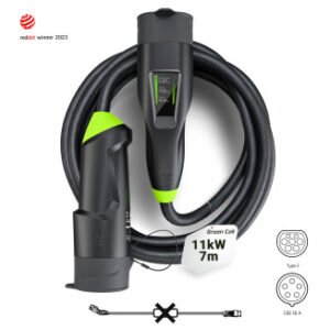 Green Cell Habu Φορητός Φορτιστής EV 11 kW / 16A / 7 m / Type 2 – CEE